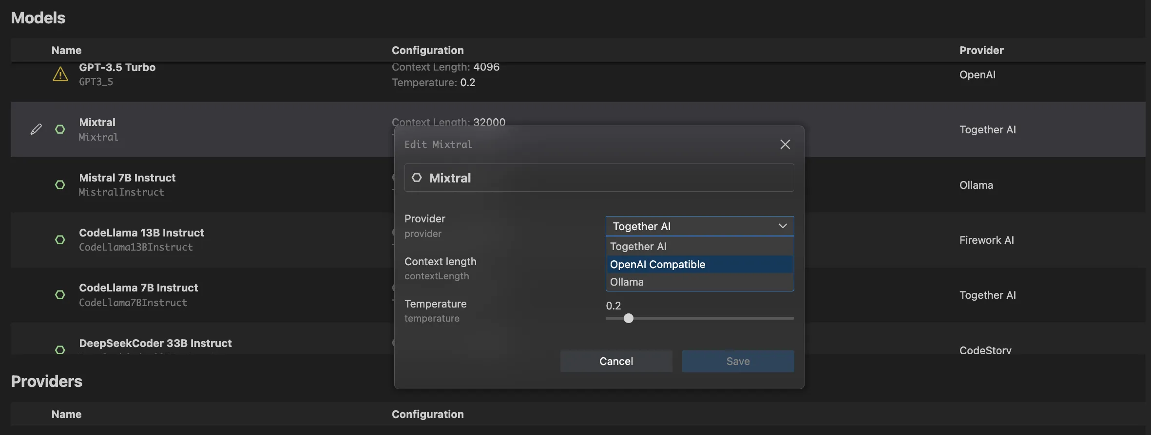 Model Configuration